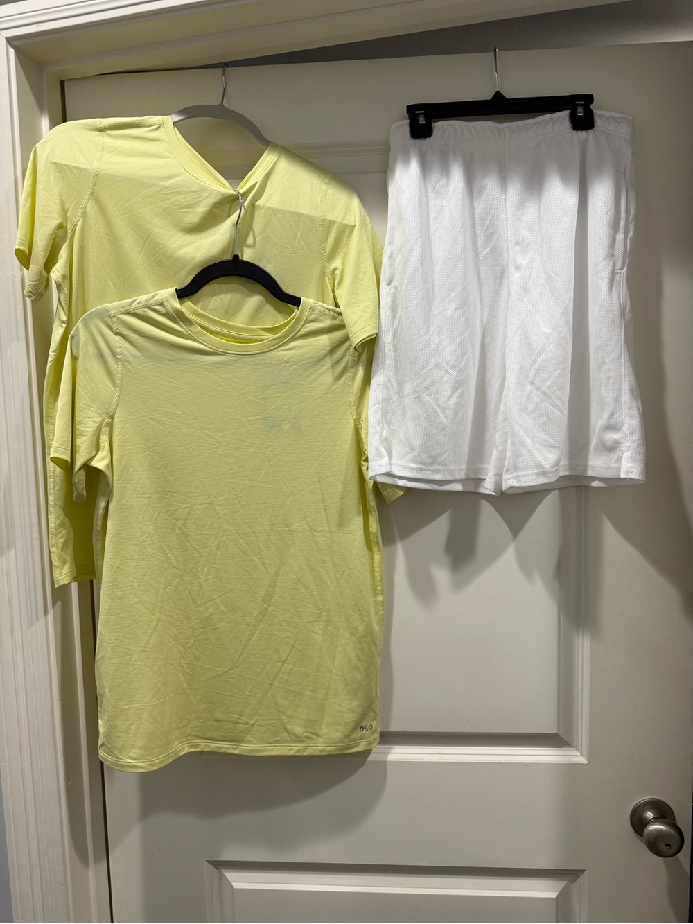 DSG Light Yellow Kids Movement Tee (2 shirts) Pair with White Mesh Shorts